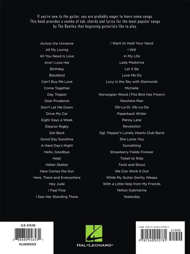 First 50 Songs by the Beatles Book