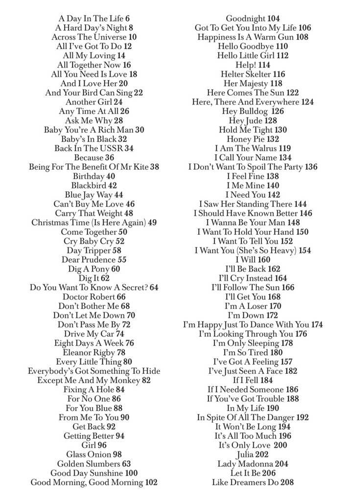 The Beatles Complete Chord Song book