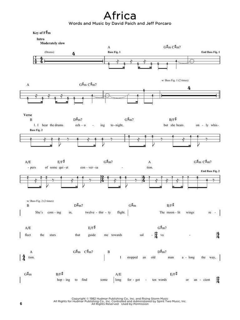 First 50 Pop Songs for Bass Guitar - Book