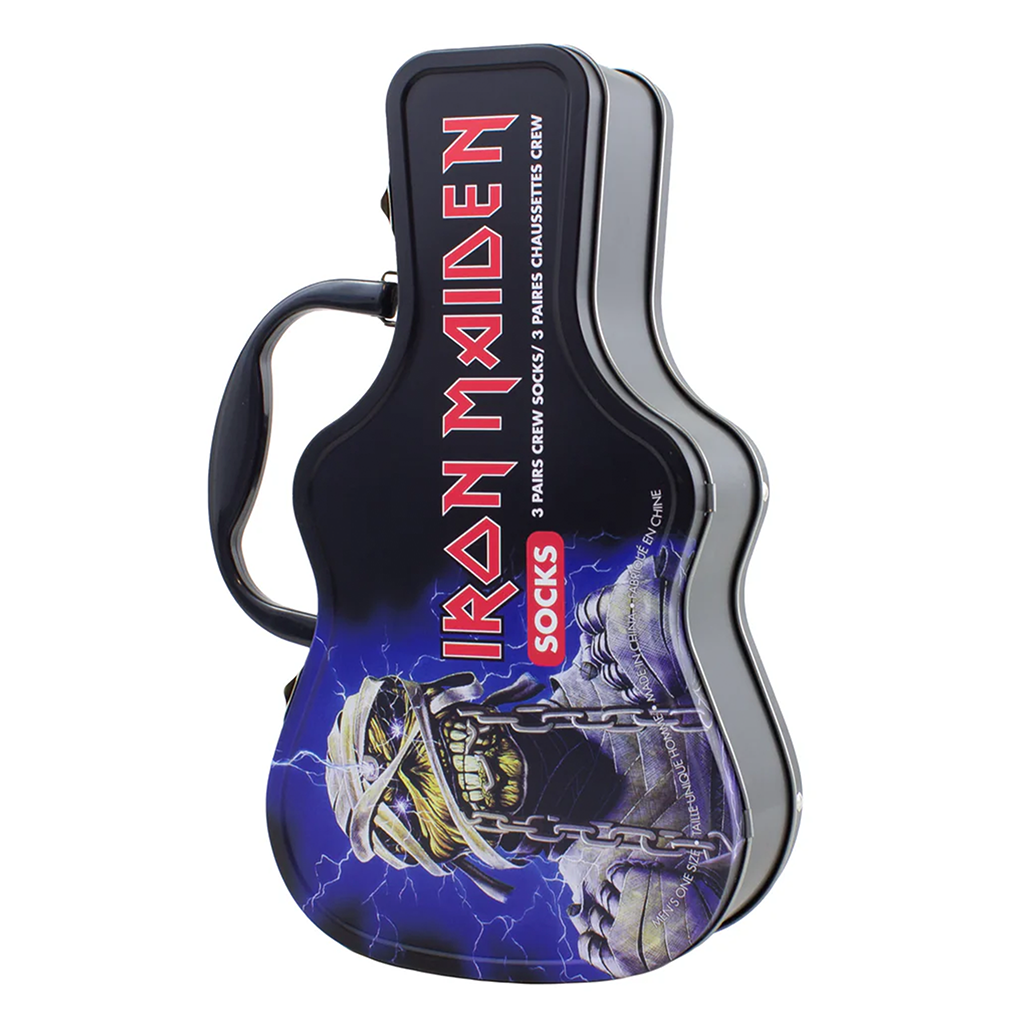 PERRI'S SOCKS - IRON MAIDEN - 3-PAIR GUITAR TIN