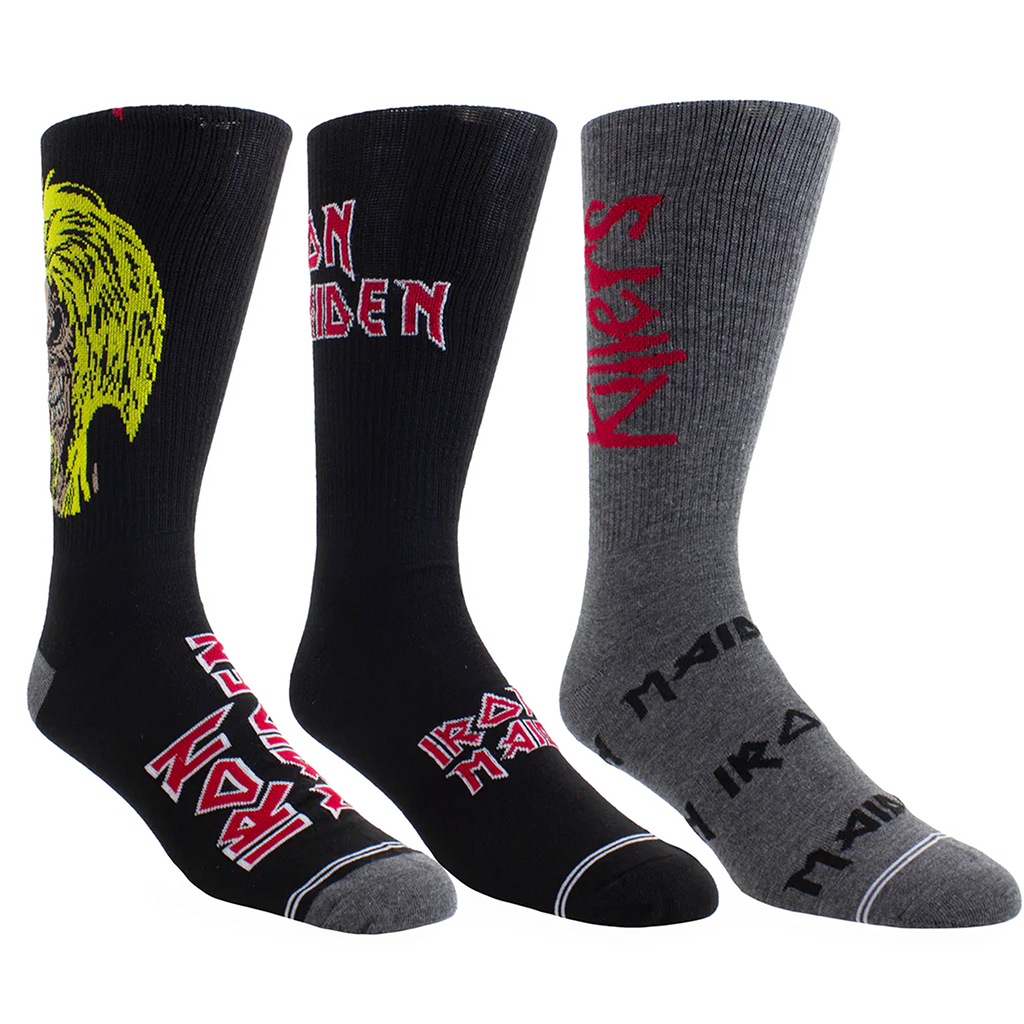 PERRI'S SOCKS - IRON MAIDEN - 3-PAIR GUITAR TIN