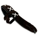 Leathergraft Guitar Strap Suede Gilmour X - Brown