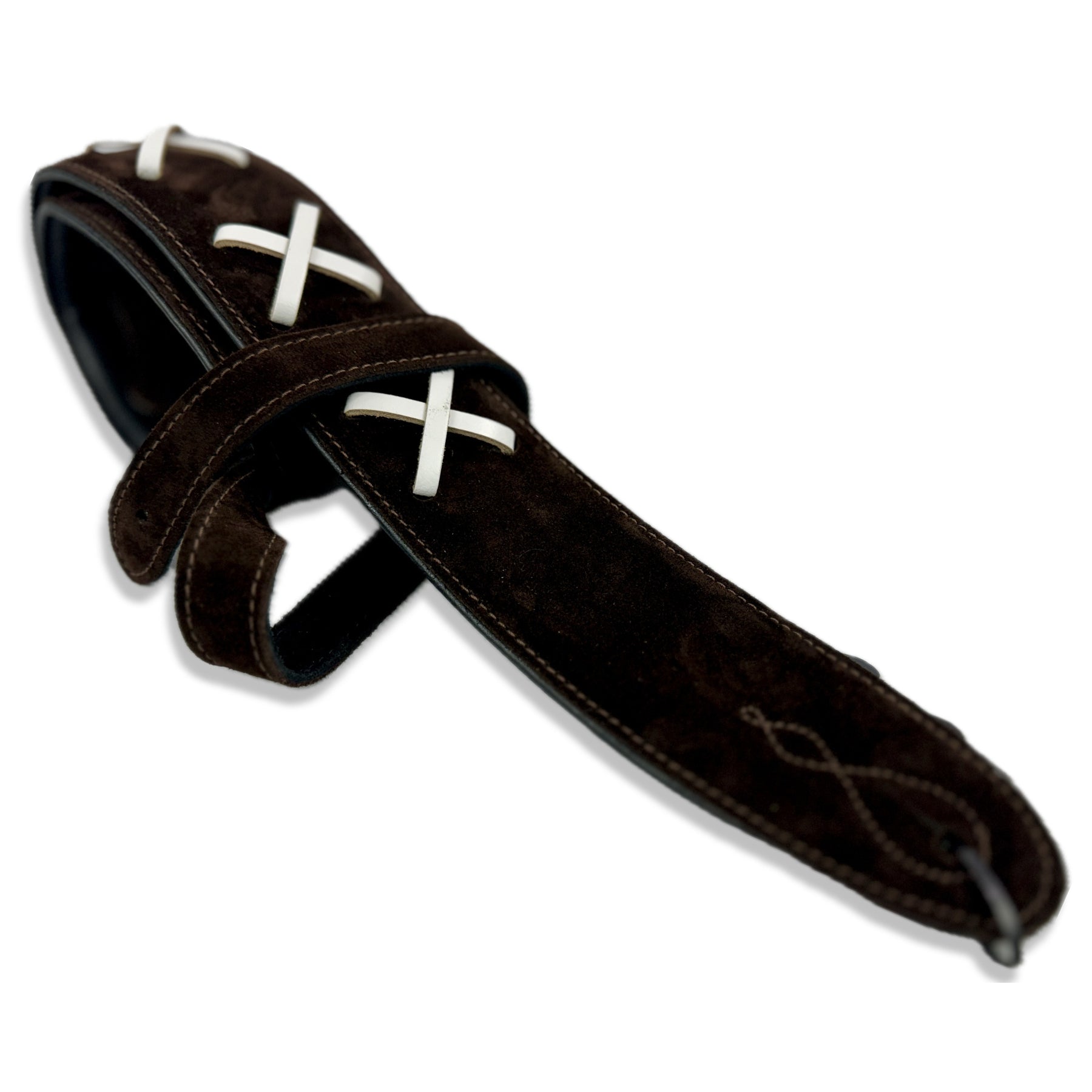 Leathergraft Guitar Strap Suede Gilmour X - Brown