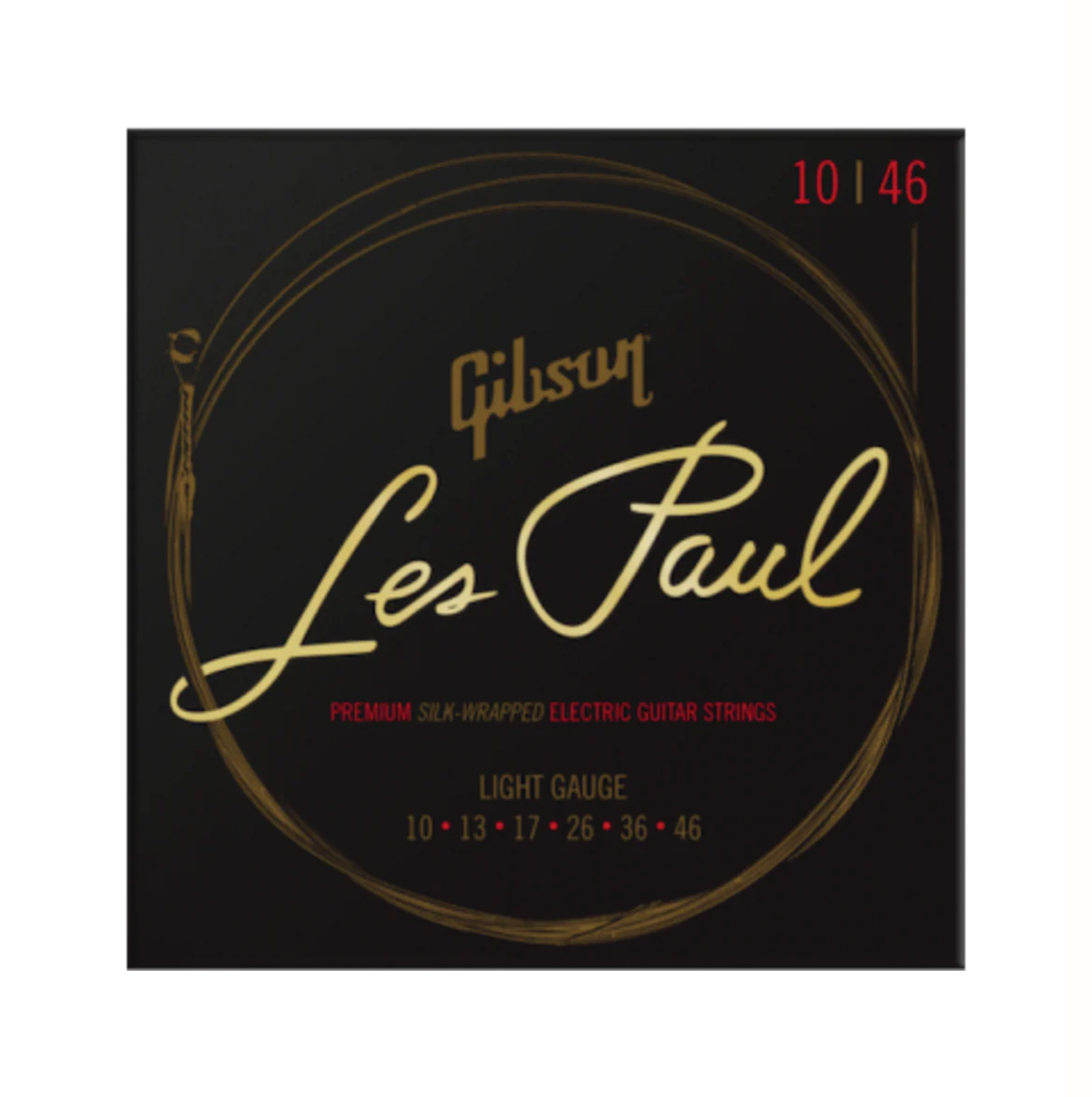 Gibson Les Paul Premium Silk Wrapped Electric Guitar Strings 10-46
