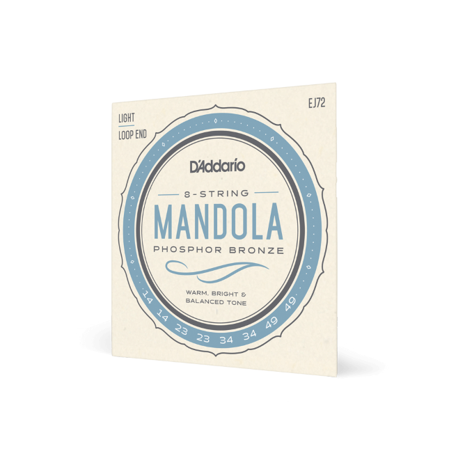D'Addario EJ72 Phosphor Bronze Mandola Strings, Light, 14-49