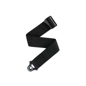 Auto Lock Locking Polypro Guitar Strap, Black