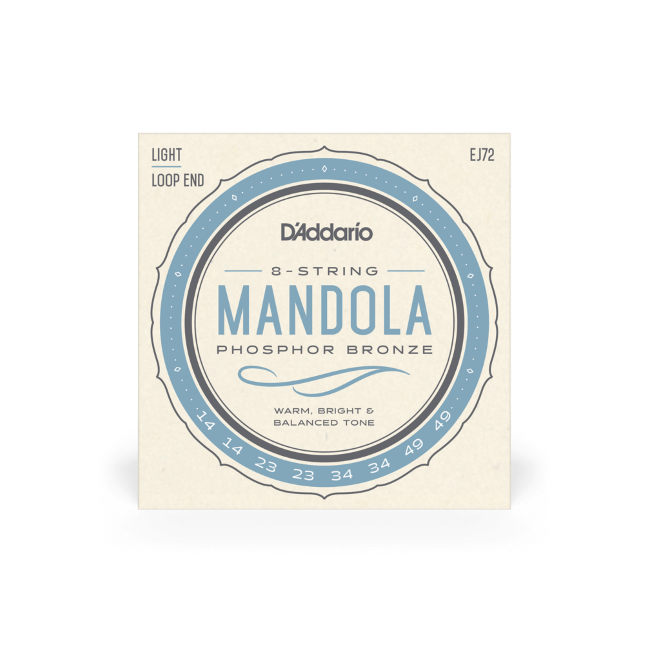 D'Addario EJ72 Phosphor Bronze Mandola Strings, Light, 14-49