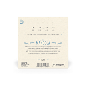 D'Addario EJ72 Phosphor Bronze Mandola Strings, Light, 14-49