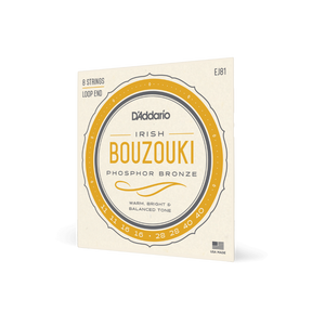 D'Addario EJ81 Irish Bouzouki - 8 String - Phosphor Bronze - 11-40