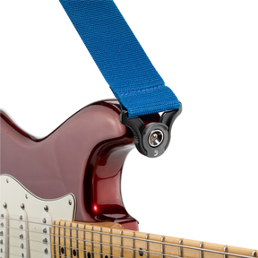 Auto Lock Locking Polypro Guitar Strap, Blue