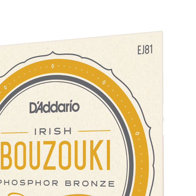 D'Addario EJ81 Irish Bouzouki - 8 String - Phosphor Bronze - 11-40
