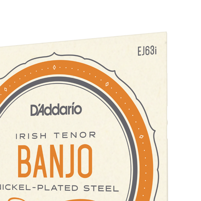 D'Addario EJ63i Irish Tenor Banjo Strings Medium 12-36 - Nickel