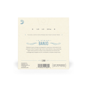 D'Addario EJ60 5-String Banjo Strings, Nickel, Light, 9-20