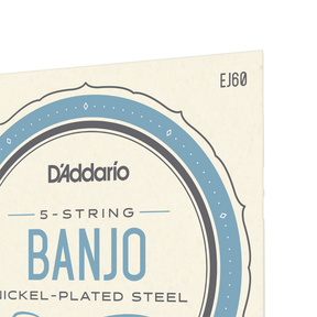 D'Addario EJ60 5-String Banjo Strings, Nickel, Light, 9-20