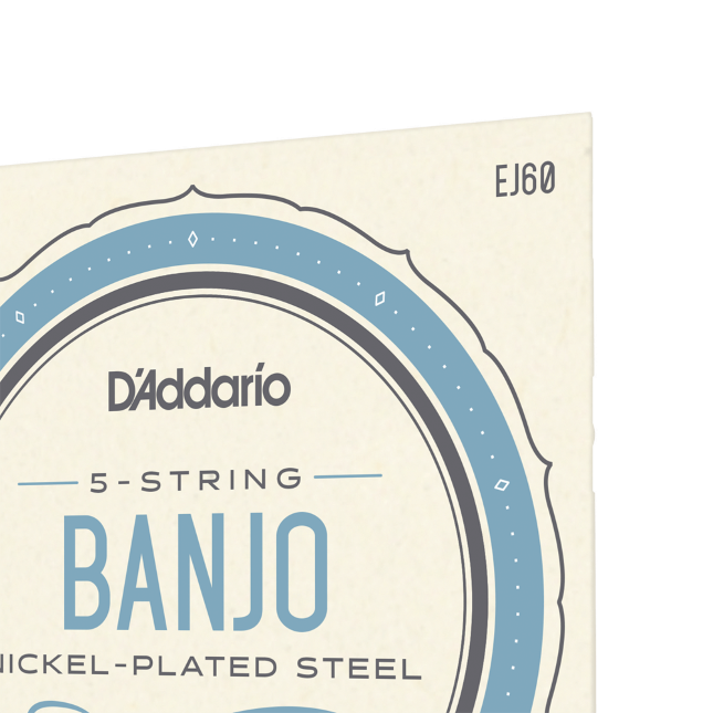 D'Addario EJ60 5-String Banjo Strings, Nickel, Light, 9-20