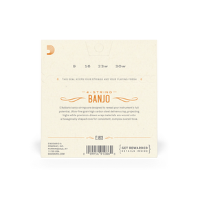 D'Addario Banjo 09-30 Medium 4-String Tenor Nickel