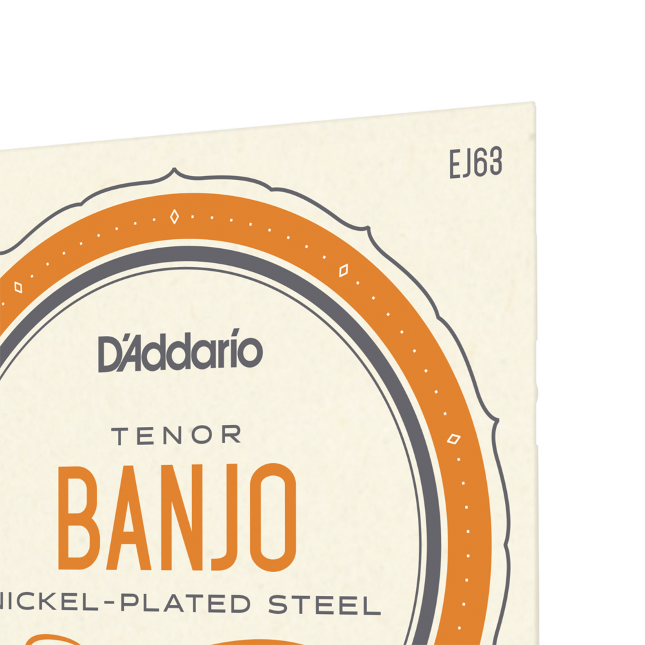 D'Addario Banjo 09-30 Medium 4-String Tenor Nickel