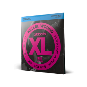 D'Addario 45-100 Regular Light, Short Scale, XL Nickel Bass Strings
