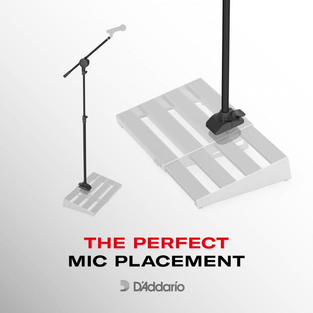 D'Addario XPND Pedalboard Mic Stand