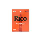 Rico Organic Bb Clarinet Reeds, Strength 3.0, Pack of 3