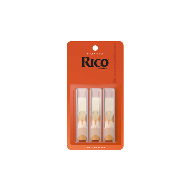 Rico by D'Addario RCA0320 Bb Clarinet Reeds Strength 2.0 - 3 Pack