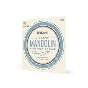 D'Addario EJ73 Mandolin Strings, Phosphor Bronze, Light, 10-38