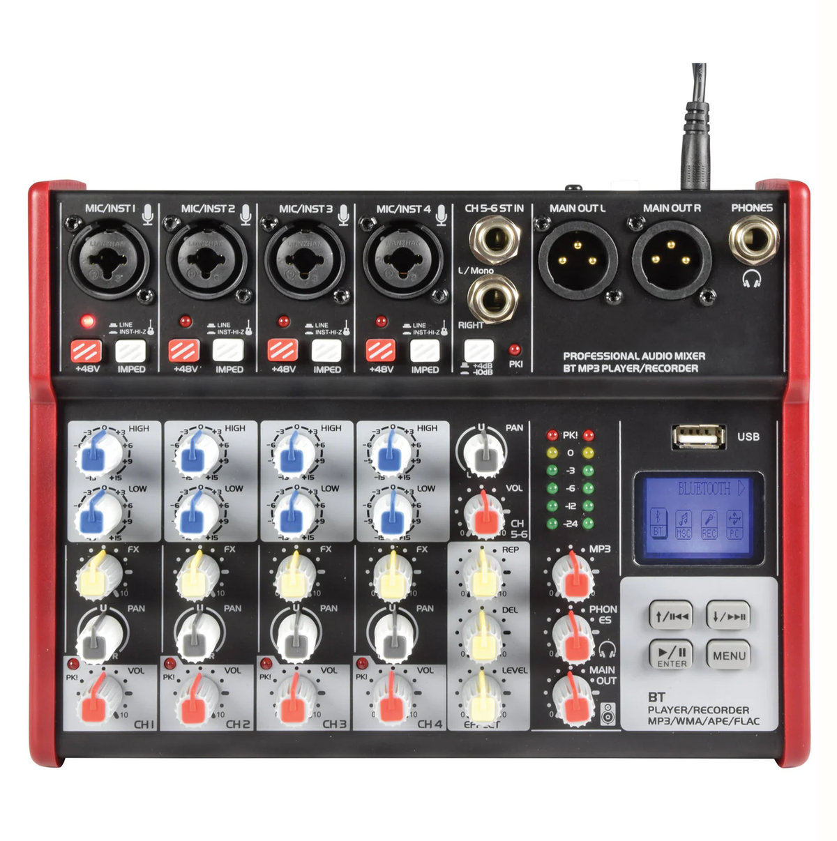 Citronic CSM-6 Audio Mixer with USB & Bluetooth