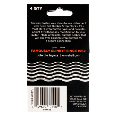 Ernie Ball Strap Blocks - 4 Pack