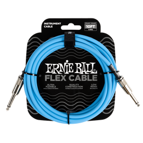 Ernie Ball Flex Instrument Cable 10ft - Blue