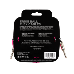 Ernie Ball Flex Instrument Cable 10ft - Pink