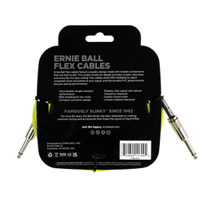 Ernie Ball Flex Instrument Cable 10ft - Green