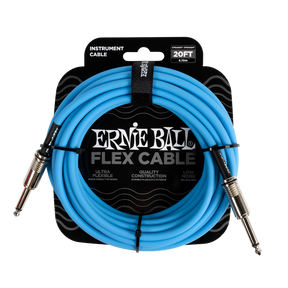 Ernie Ball Flex Instrument Cable 20ft - Blue