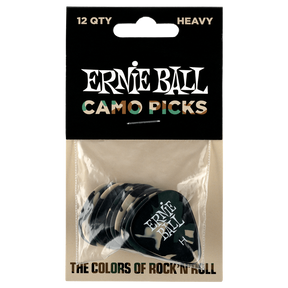 Ernie Ball Camo Picks 12 Pack - Heavy .94mm