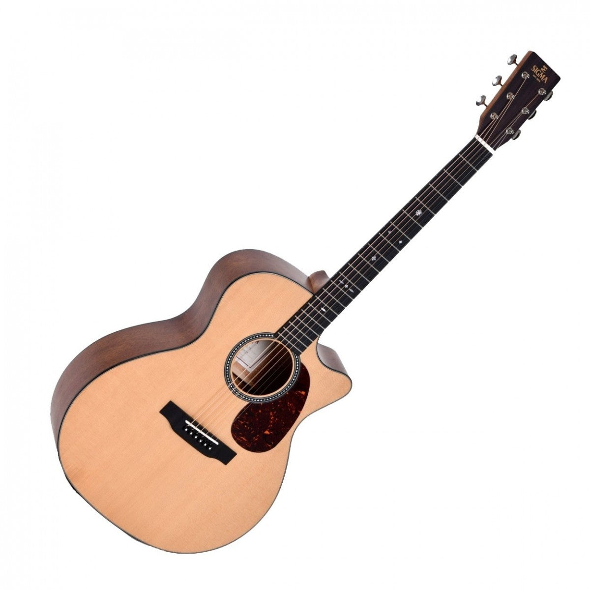 Sigma Crossroad SGMC-10E Electro Acoustic Guitar with LR Baggs Pickup + Case