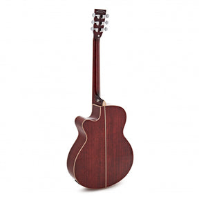 Tanglewood TW4E Winterleaf Super Folk Electro Acoustic Guitar - Red Gloss