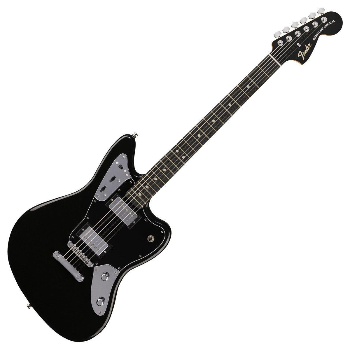 Fender Limited Edition Player Fusion Jaguar Baritone Special - Ebony Fingerboard - Black