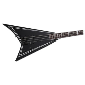Jackson X Series RRB IV Rhoads Bass Guitar - Black with White Pinstripes