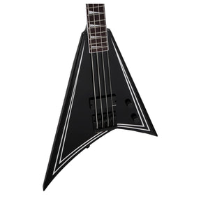 Jackson X Series RRB IV Rhoads Bass Guitar - Black with White Pinstripes