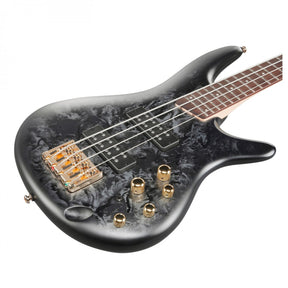 Ibanez SR300EDX Active Bass Guitar - Black Ice Frozen Matte