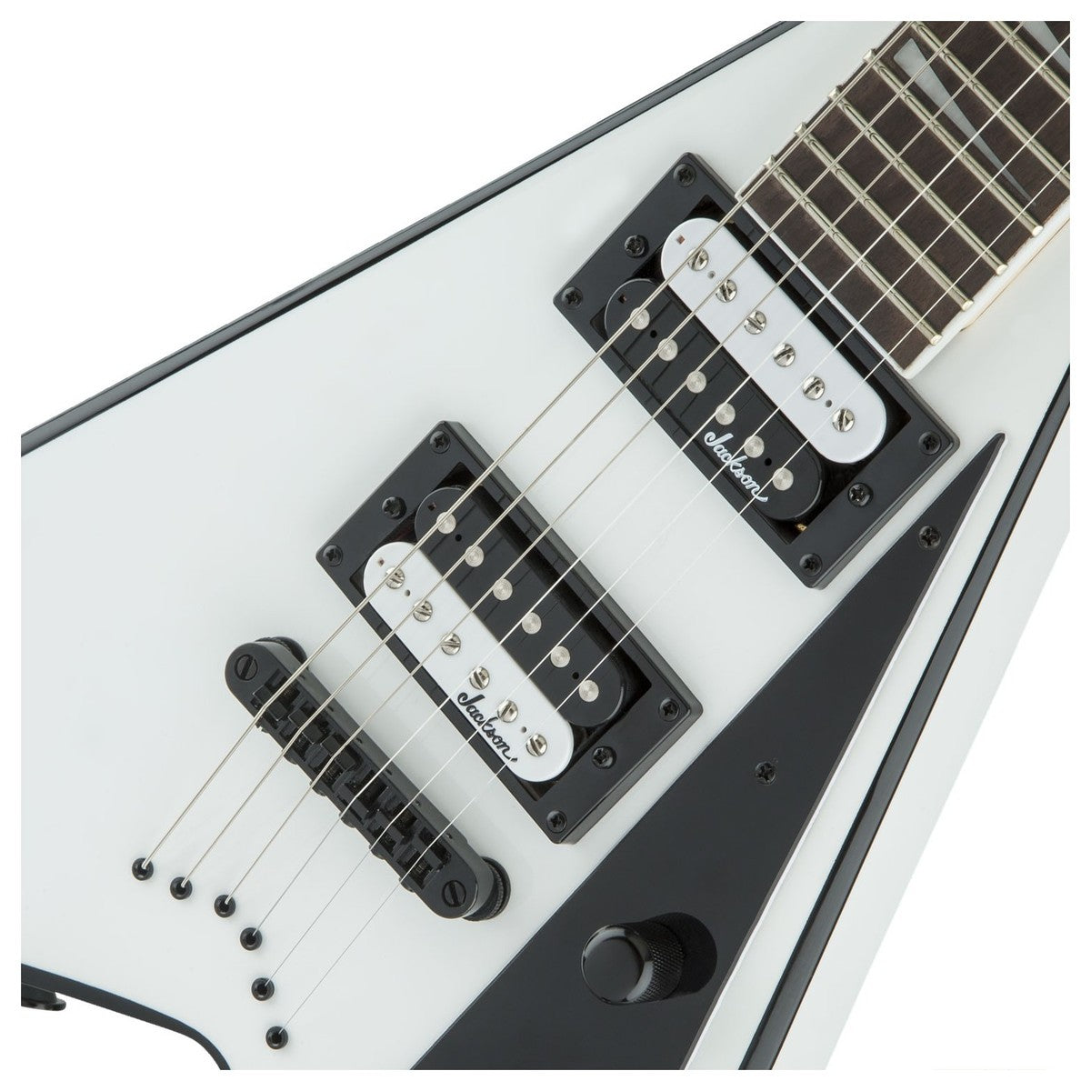 Jackson JS32T Randy Rhoads - White with Black Bevels