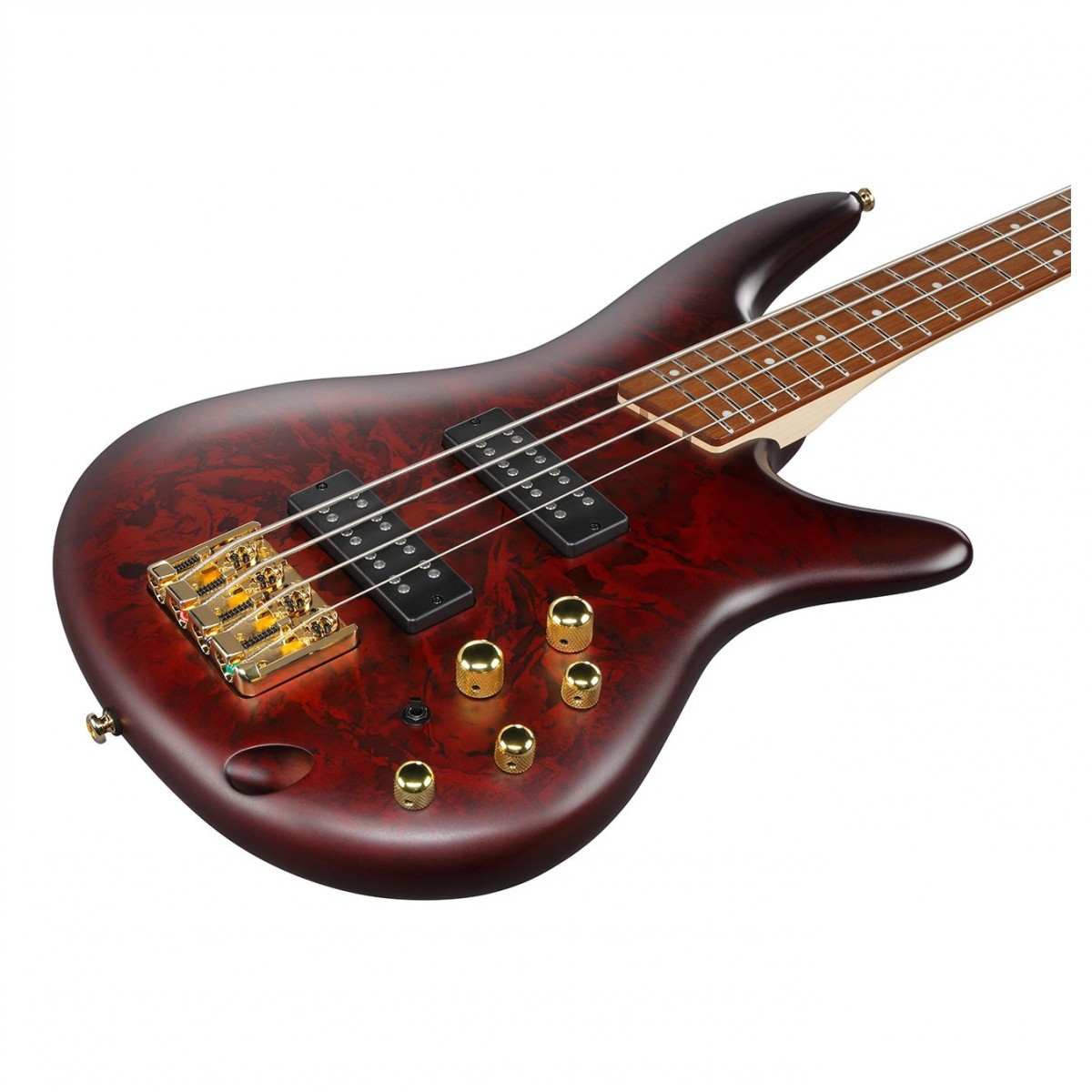 Ibanez SR300EDX Active 4 String Bass Guitar - Wine Red Frozen Matte