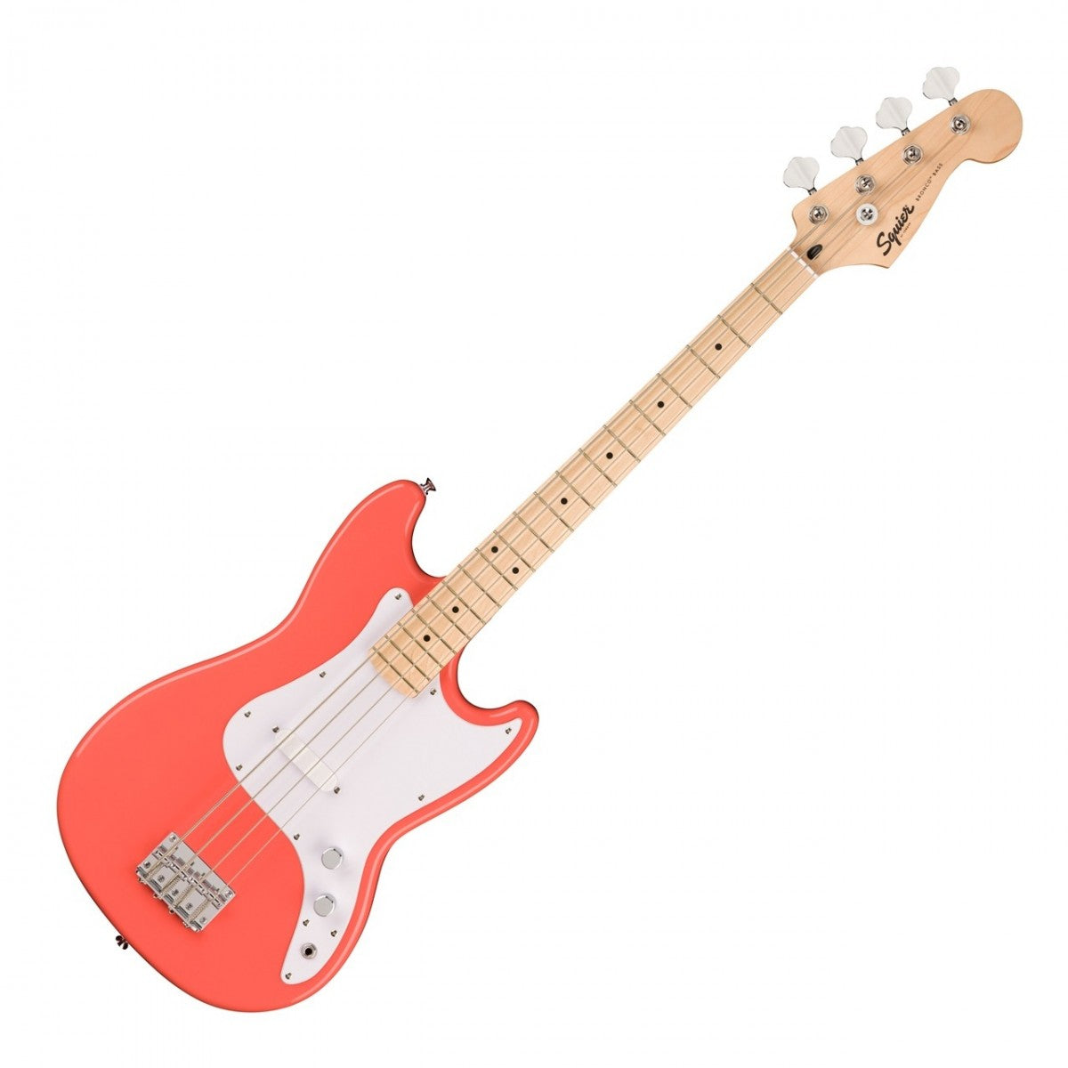 Squier Sonic Bronco Short Scale Bass - Tahitian Coral