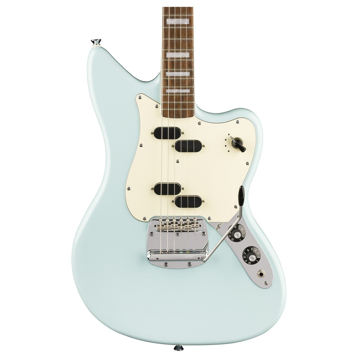 Squier Paranormal Electric VI - Matching Headstock - Daphne Blue