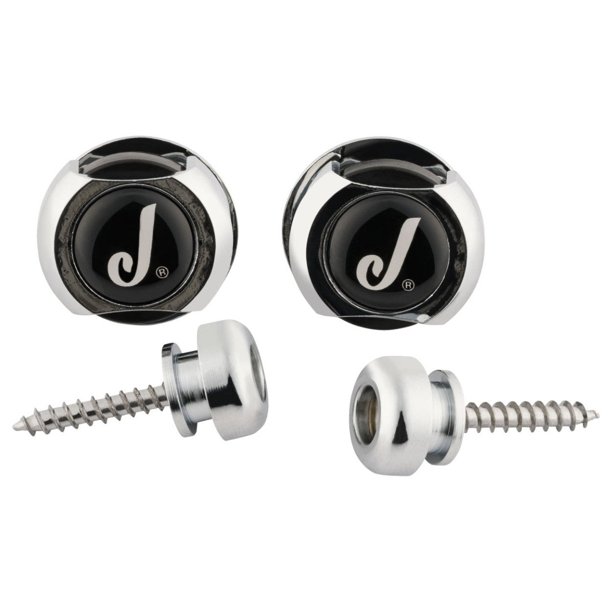 Jackson Guitar Strap Locks - Chrome