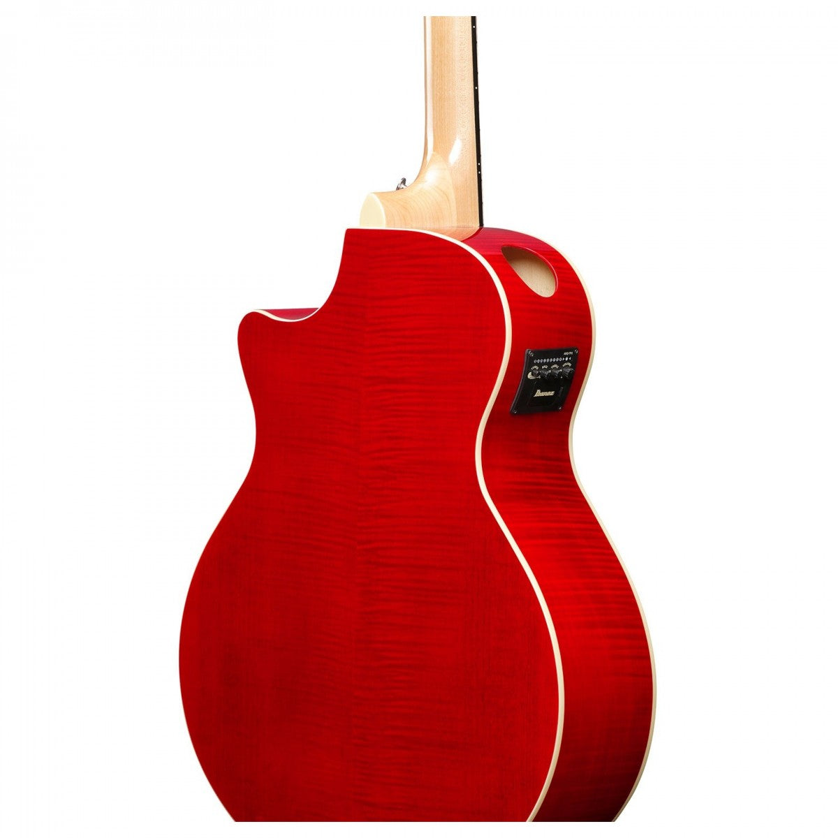 Ibanez AE170, Natural Top Transparent Red Back and Sides