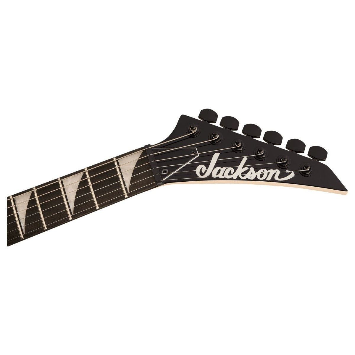 Jackson JS Series RR Minion JS1XM - Amaranth Fingerboard - Snow White with Black Pin Stripes
