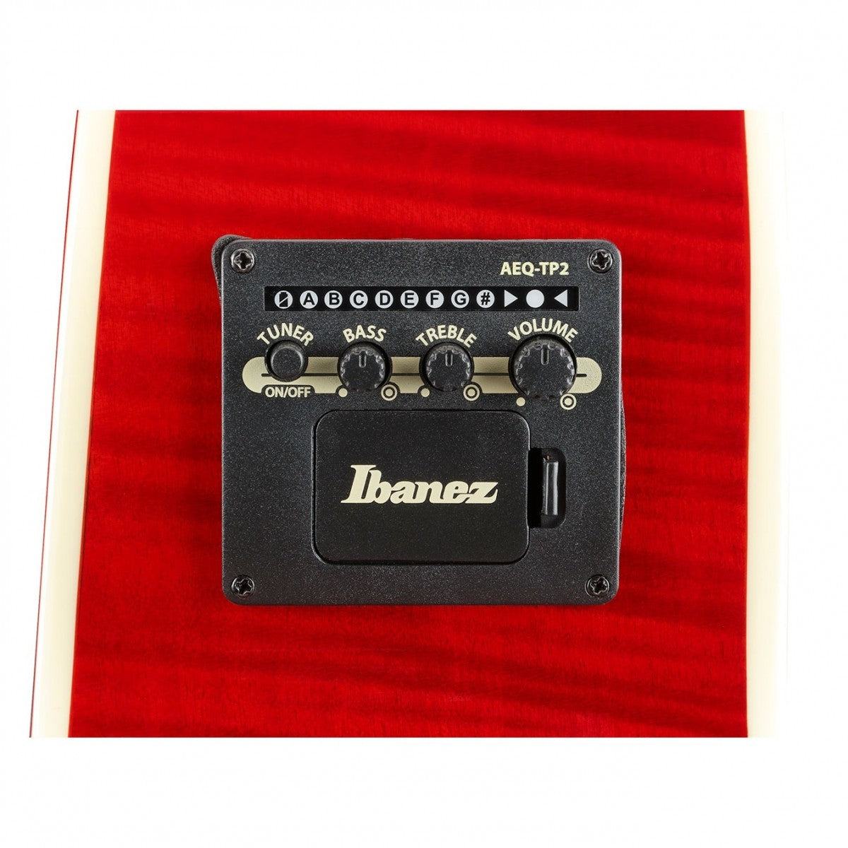 Ibanez AE170, Natural Top Transparent Red Back and Sides