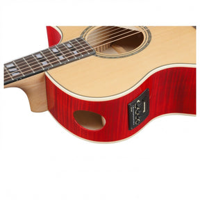 Ibanez AE170, Natural Top Transparent Red Back and Sides