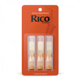 Rico Organic Alto Saxophone Reeds, Strength 2.5, Pack of 3