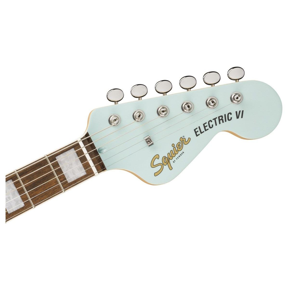 Squier Paranormal Electric VI - Matching Headstock - Daphne Blue